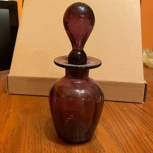 Vintage purple blown glass